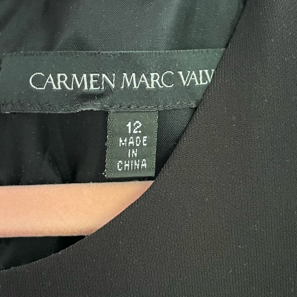 Carmen Marc Valvo Cocktail Dress Size 12 - Picture 4 of 5